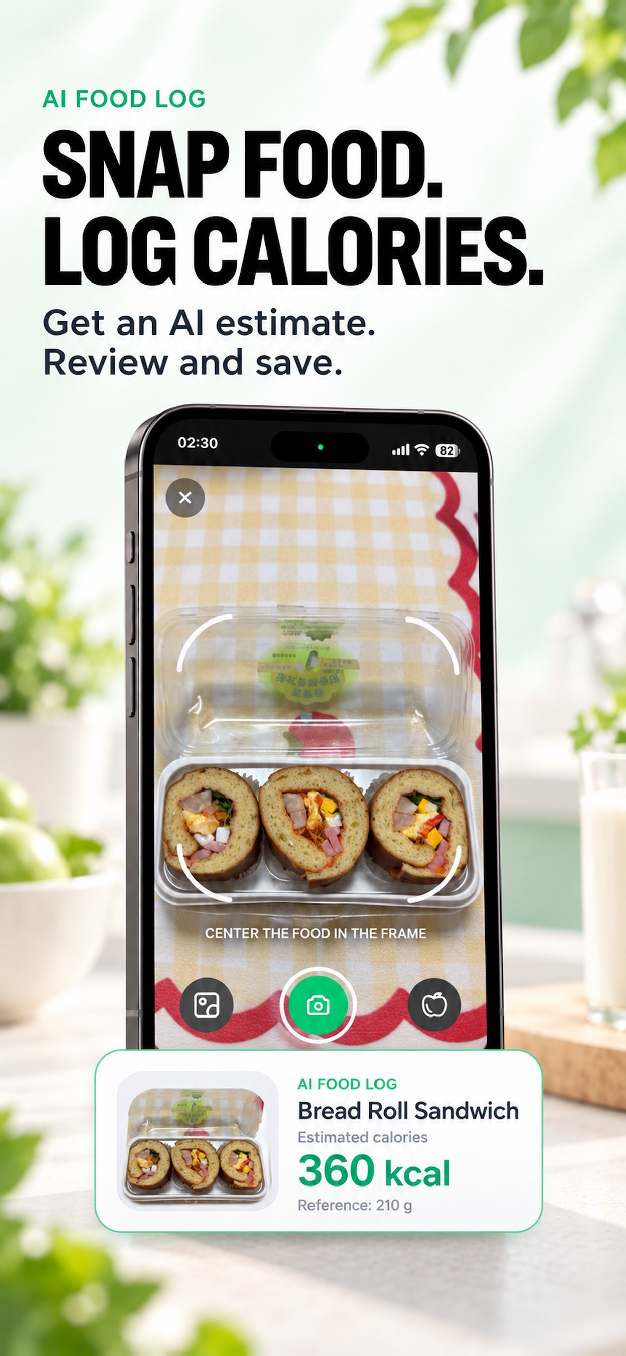 Screenshot 1 of Boka: Photo Calorie Counter
