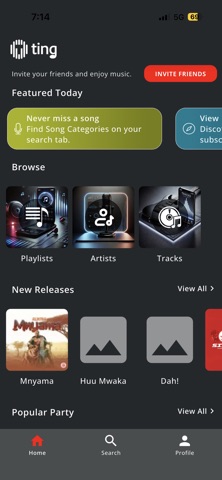 Ting Music App screenshot