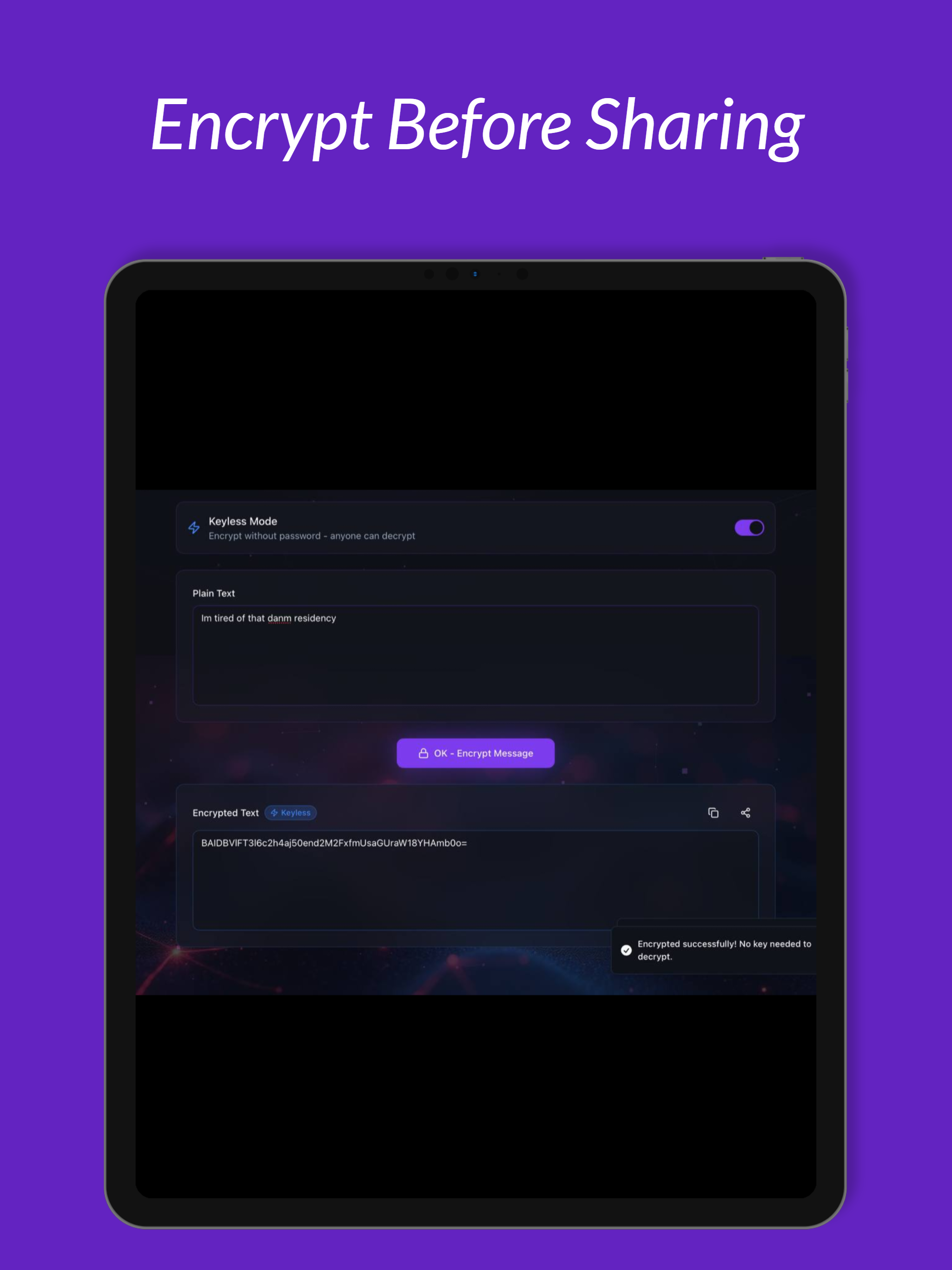 OcodX — Encrypt Text & Images