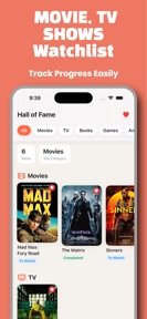 Movie Tracker Watchlist: Shelf screenshot