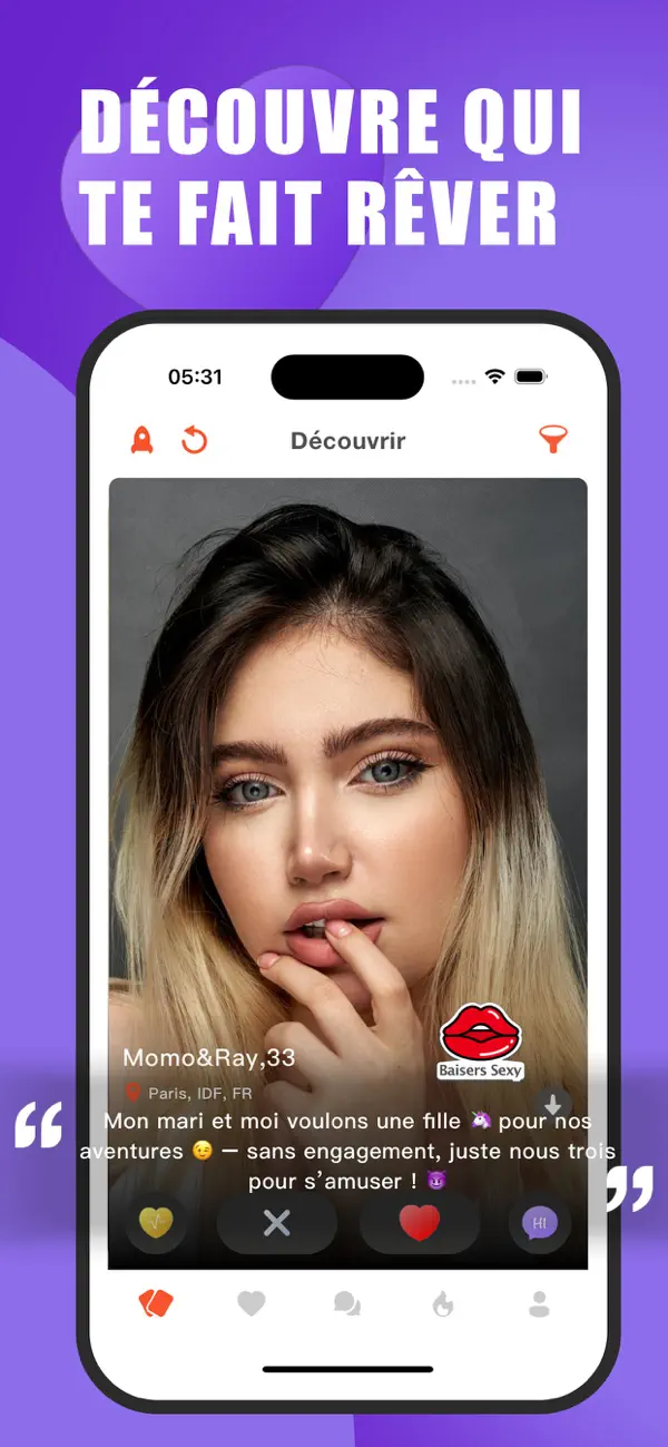 Screenshot #3 pour Rencontre Fun Célib & Couples
