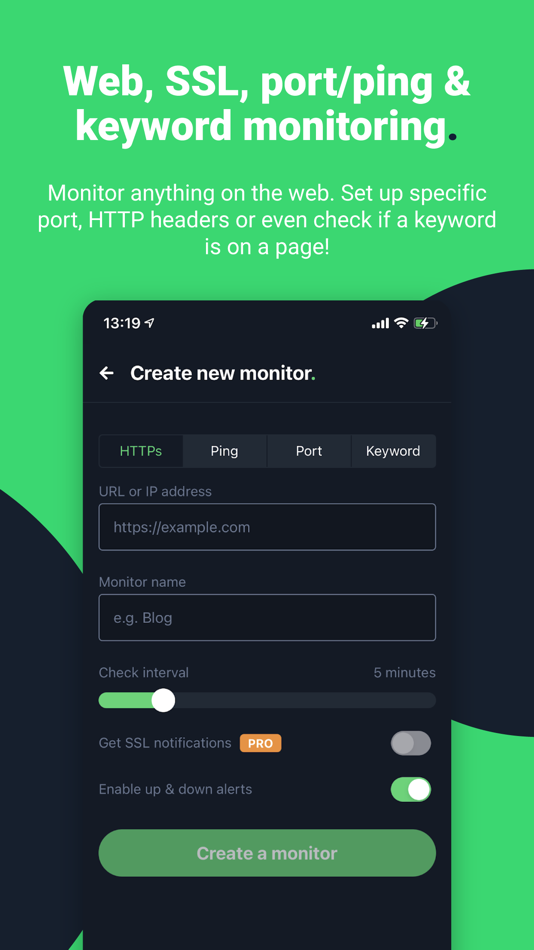 #2. UptimeRobot: Monitor anything! (iOS) By: itrinity
