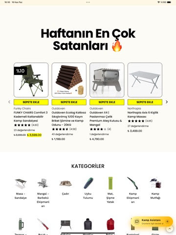 Kamp ve Ötesi iPad screenshot