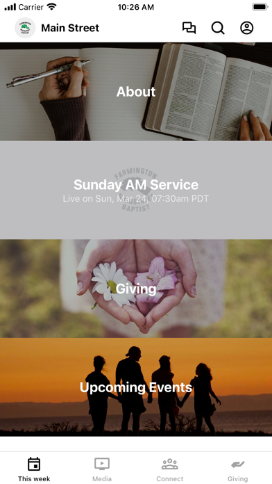 Screenshot 1 of Farmington Main Street Baptist App