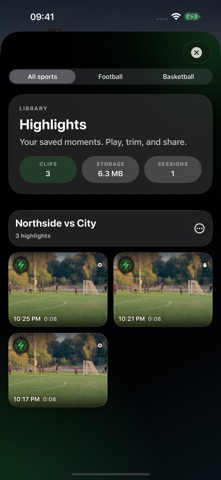 Sport camera - Highlights Screenshot 2 of 5