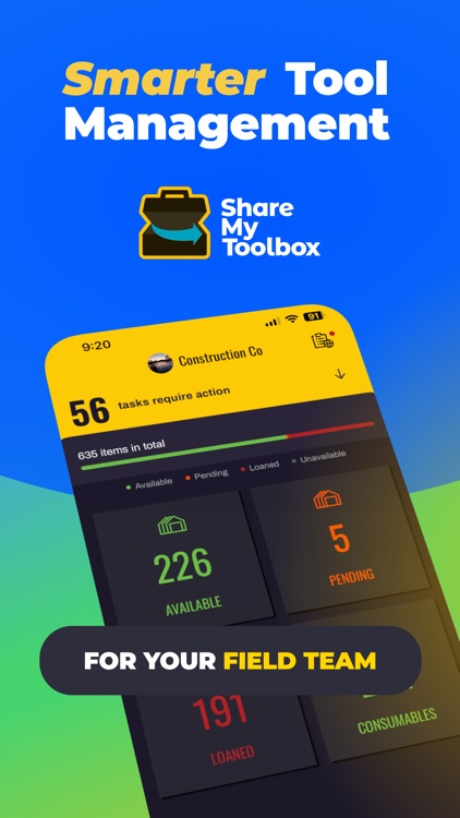 ShareMyToolbox - Tool Tracking