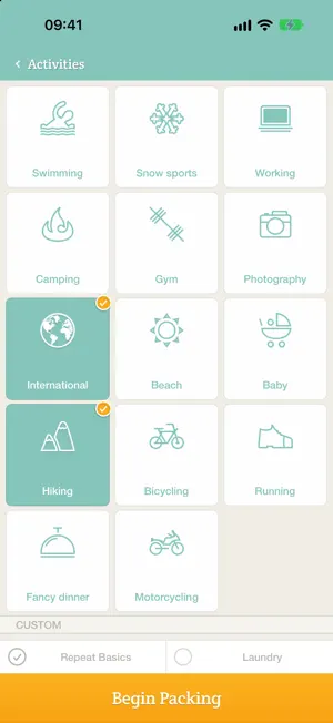 PackPoint Travel Packing List screenshot 2