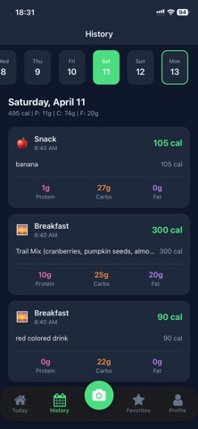 MealSnap: AI Calorie Tracker screenshot