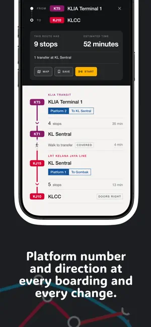 KL Trains: MRT LRT Planner screenshot 3