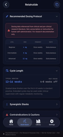 Peptide Stack AI Screenshot 4 of 7