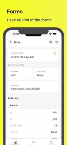 Catalan Verbs Screenshot 2 of 5