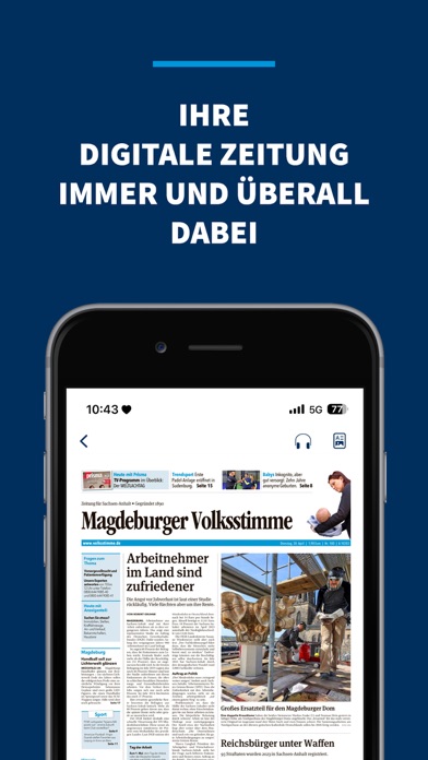 Volksstimme Digital Screenshot