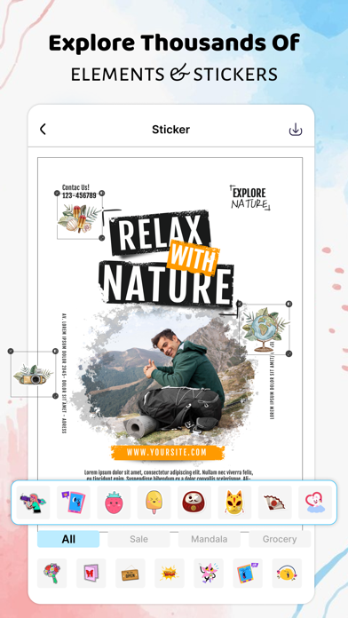 Poster & Flyer Maker : Kriadl Screenshot