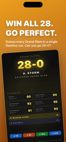 28-0: Tennis Draft Slam Screenshot 3 of 5