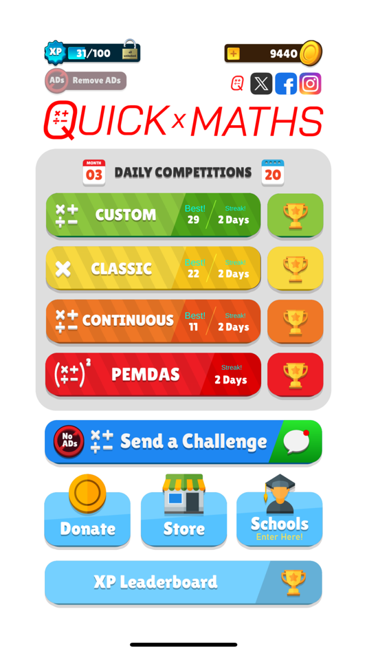 #1. Quick Math Daily (iOS) 由: quickxmaths llc