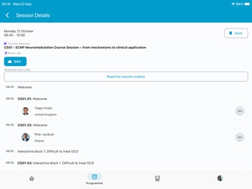 ECNP 2026 iPad screenshot 6