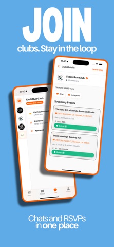 Paka Run Club Finder iPhone screenshot