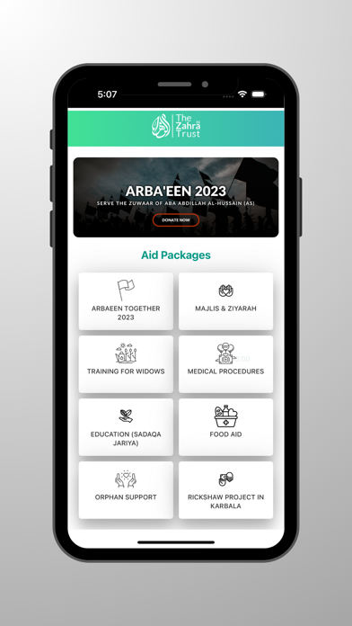 Screenshot 1 of The Zahra Trust USA App