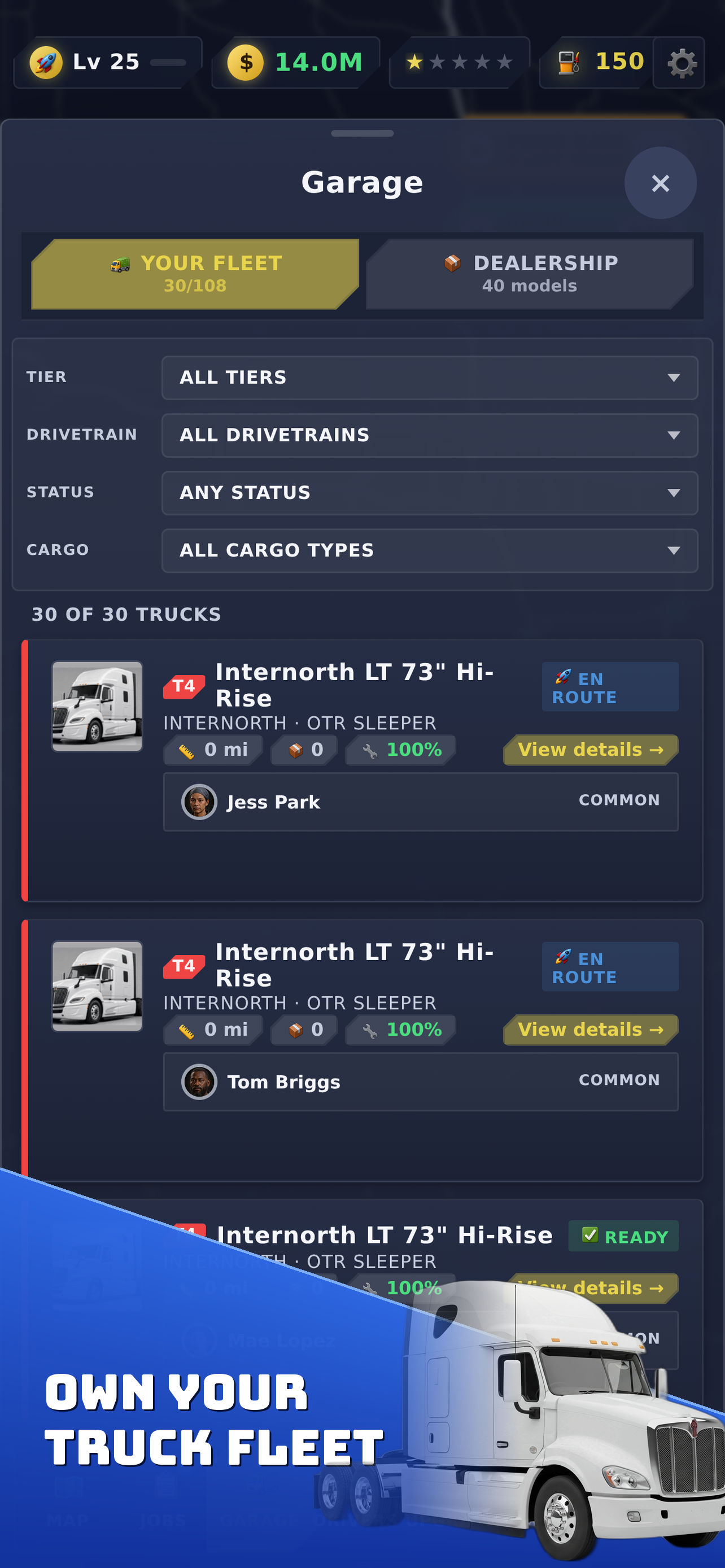 Idle Truck Fleet