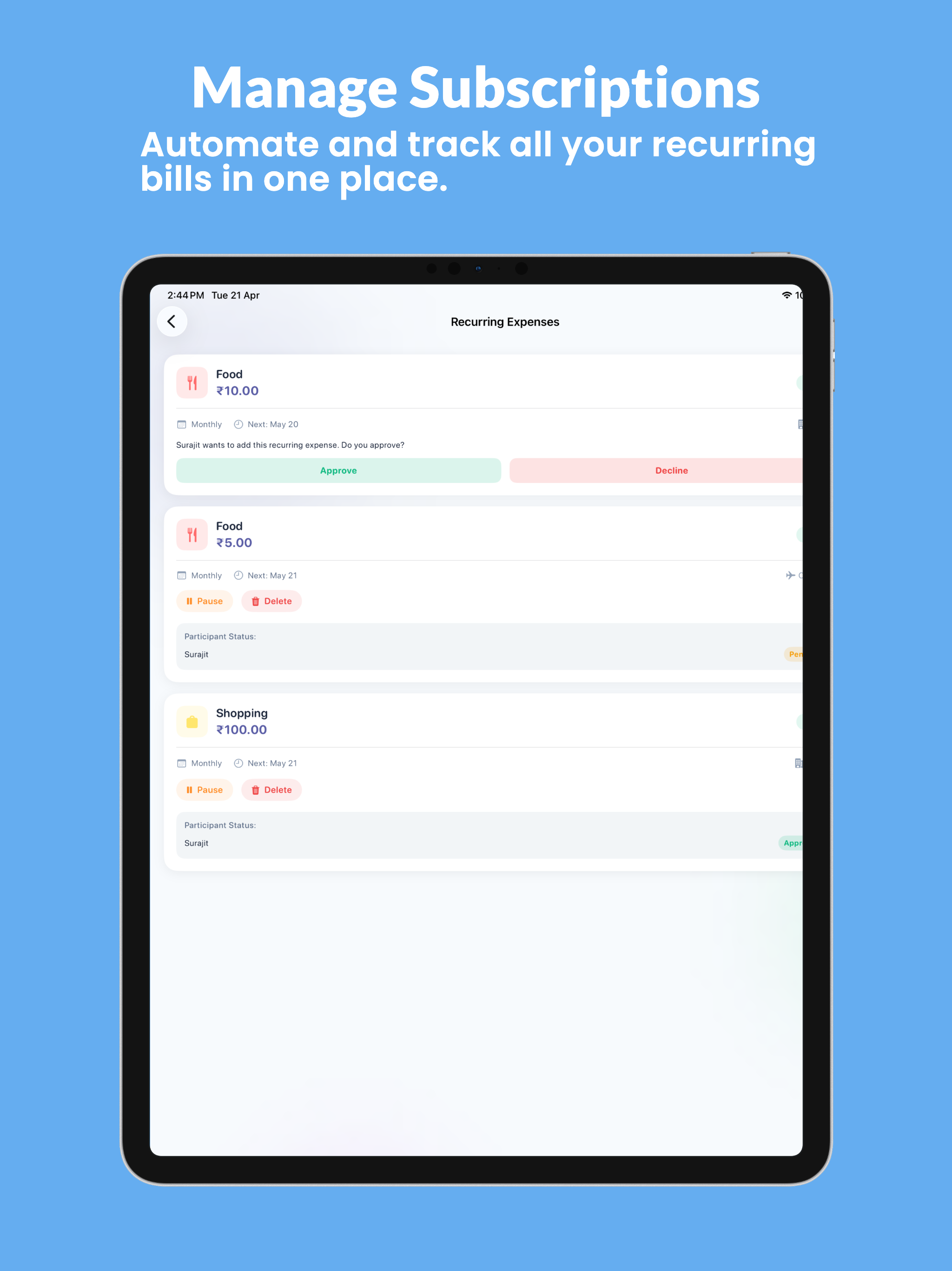 ExpenseBuddy - Bill Splitter screenshot 14