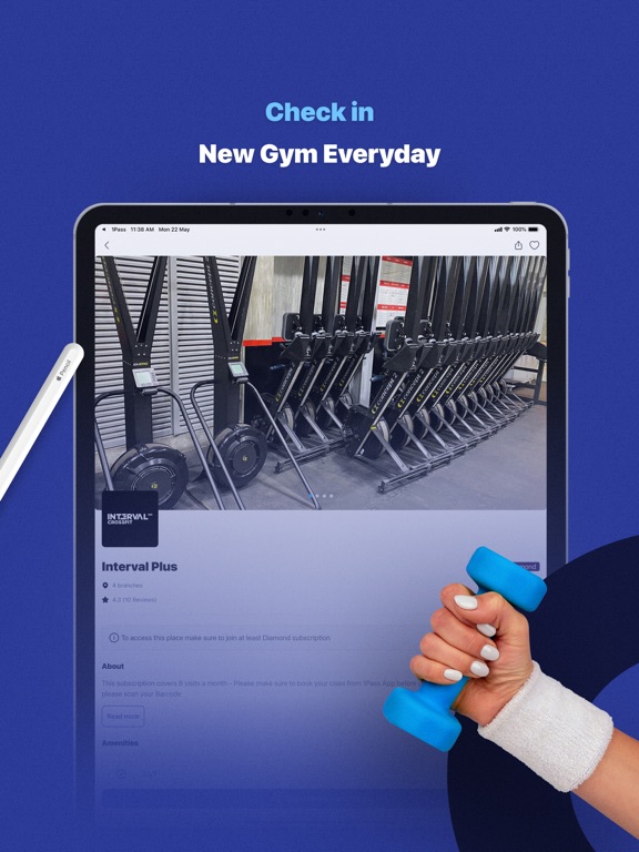 1Pass iPad screenshot 8 - Health & Fitness app