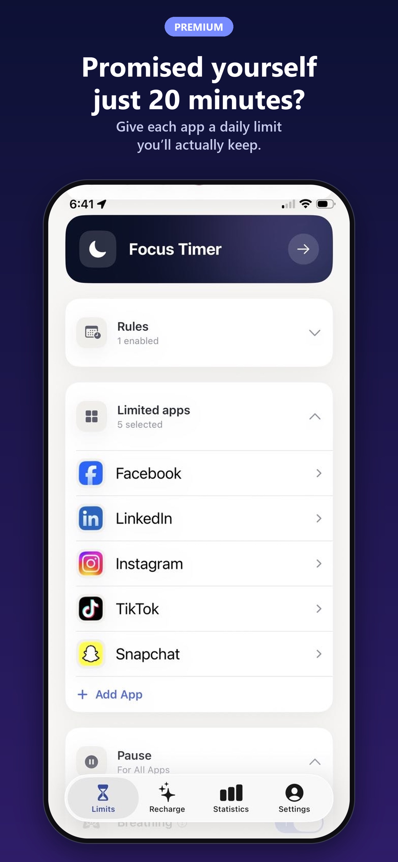 Screenshot 9 of Hima focus: App Blocker