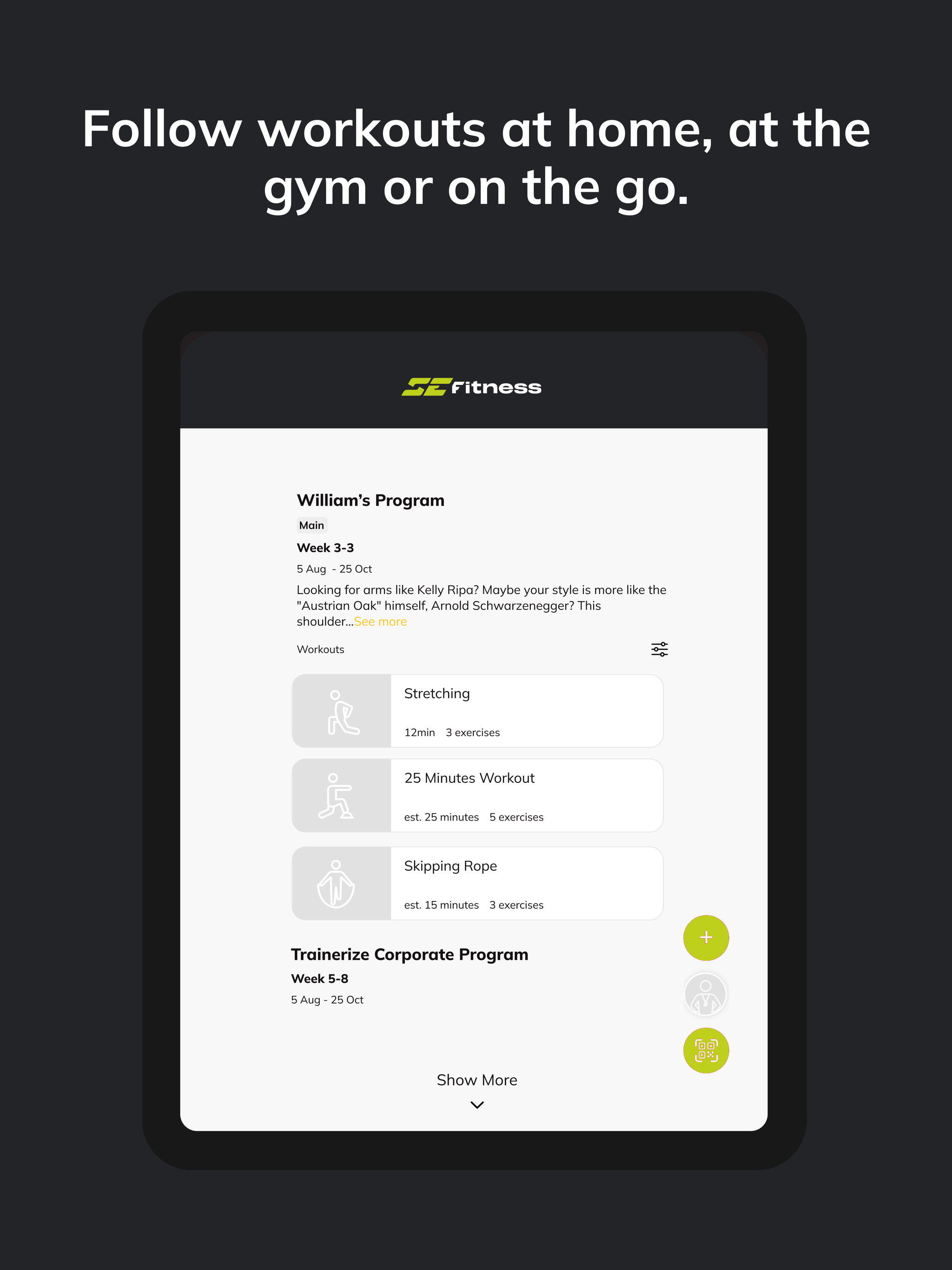 S E Fitness screenshot 9