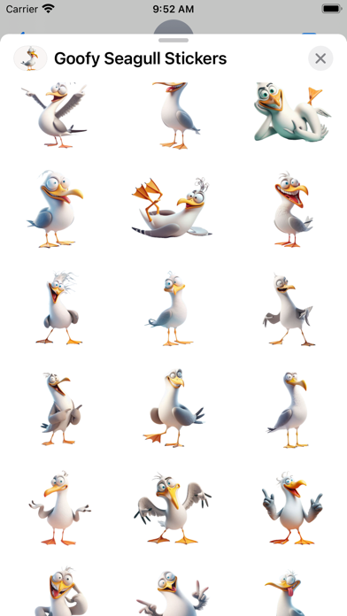Screenshot 2 of Goofy Seagull Stickers App