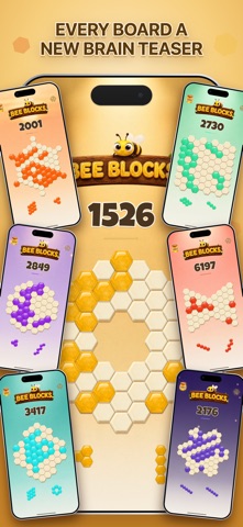 Bee Blocks: Hexa Puzzle Screenshot 4 of 6