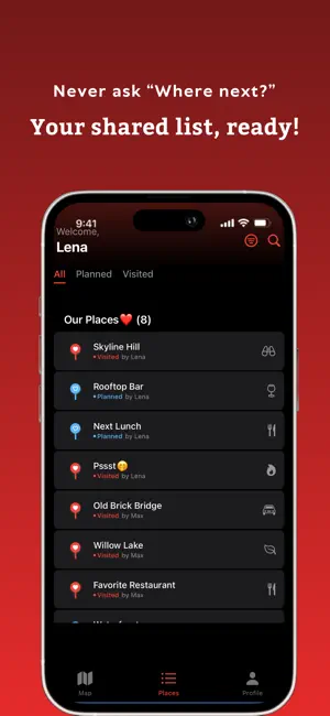 Love Places: Couples Map screenshot 2