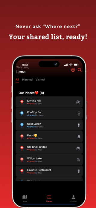 Love Places: Couples Map Screenshot 2 of 5