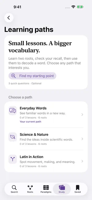 Word Radicals: Latin & Greek screenshot 3