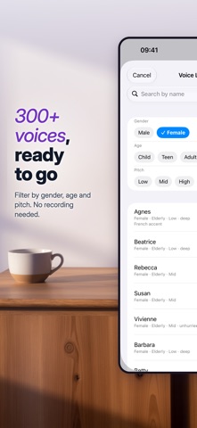 Captura de tela 1 de VoiceNPC: AI Voice Clone