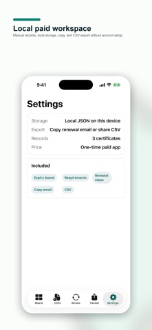COI Expiry Studio screenshot