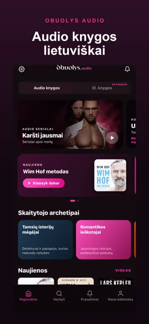 OBUOLYS Audio — audio knygos screenshot 1