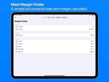 Margin Finder: Sale Calculator iPad screenshot