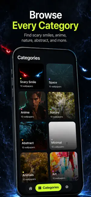 Scary Smile Live Wallpaper iPhone screenshot 2