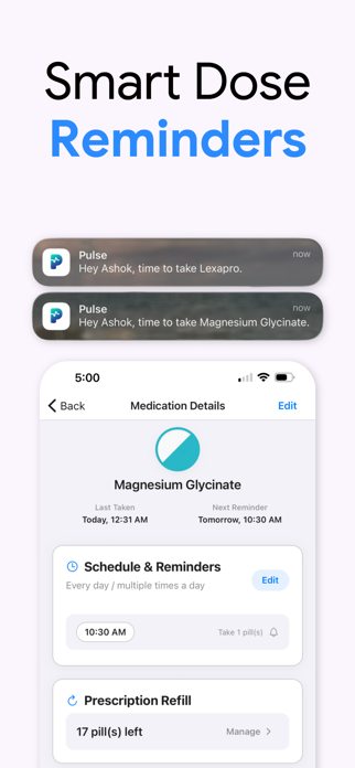 Pulse – Meds & Supplements Screenshot 2 of 7