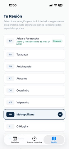 Feriados Chile screenshot