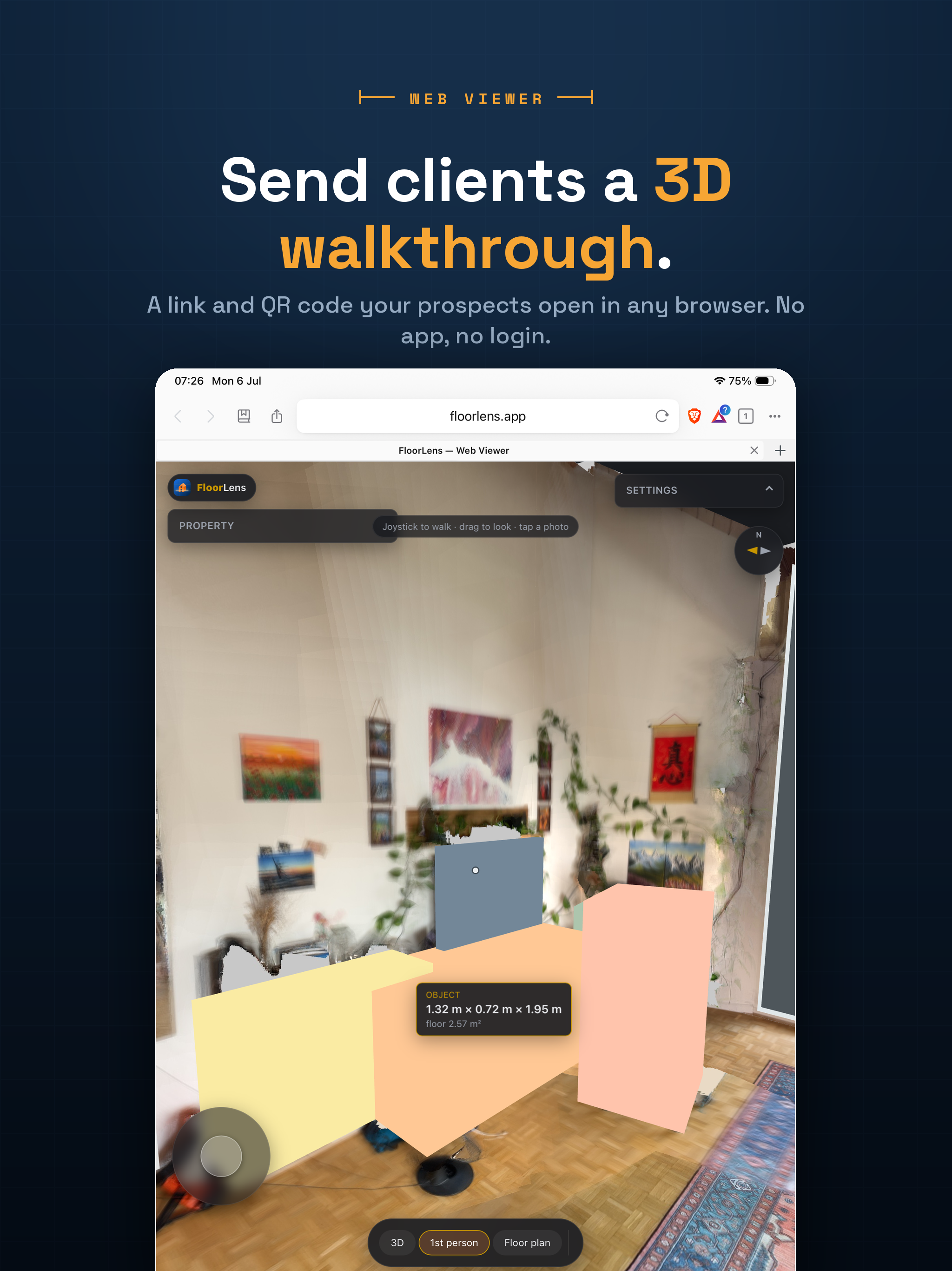 FloorLens: 3D Room Scanner screenshot 12