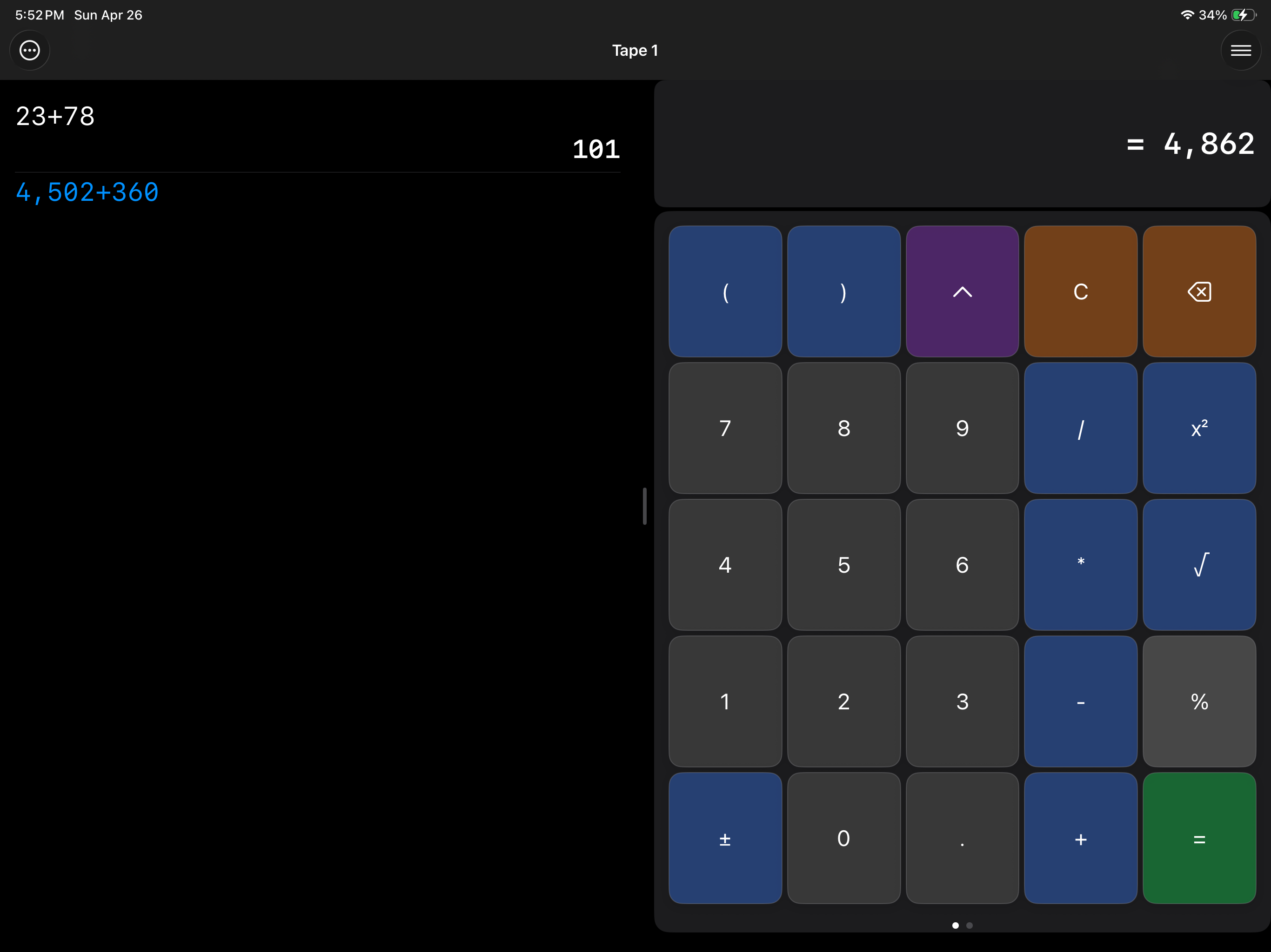 Big Digits Tape Calculator screenshot 6