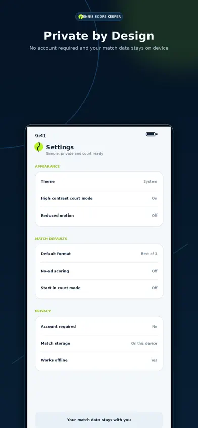 Tennis Score Keeper. screenshot 3