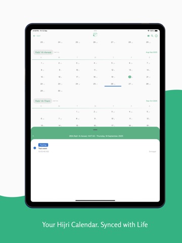 Muslim Calendar - Hijri Date iPad screenshot 4