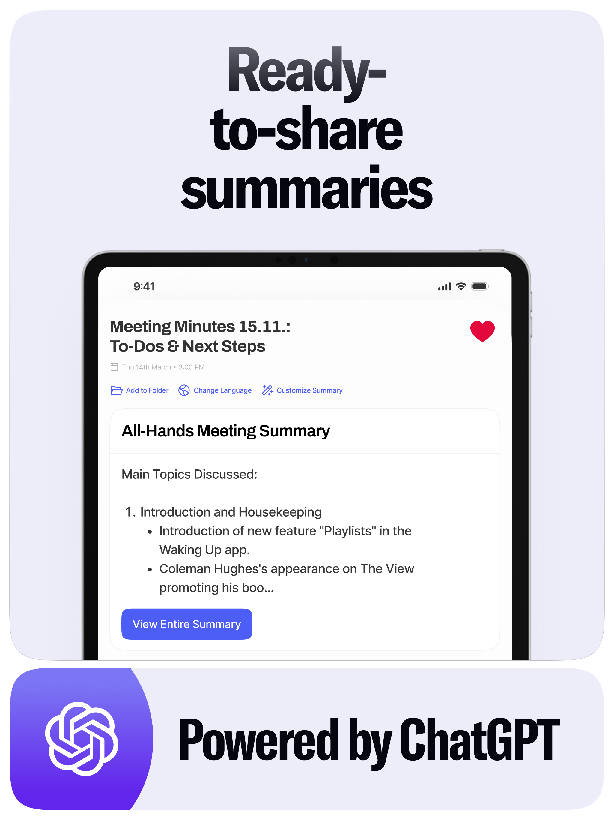 Wave AI Note Taker & Recorder