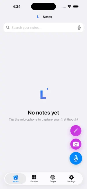 Lumina: your second brain screenshot 1