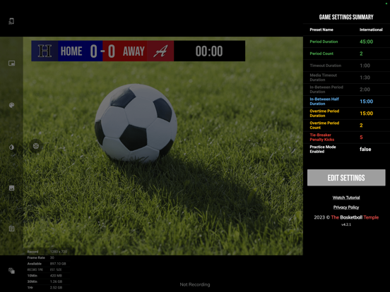 BT Soccer/Football Camera iPad screenshot