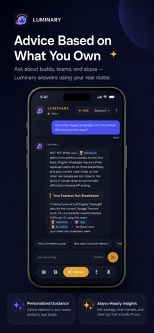 Luminary: Genshin AI Advisor screenshot