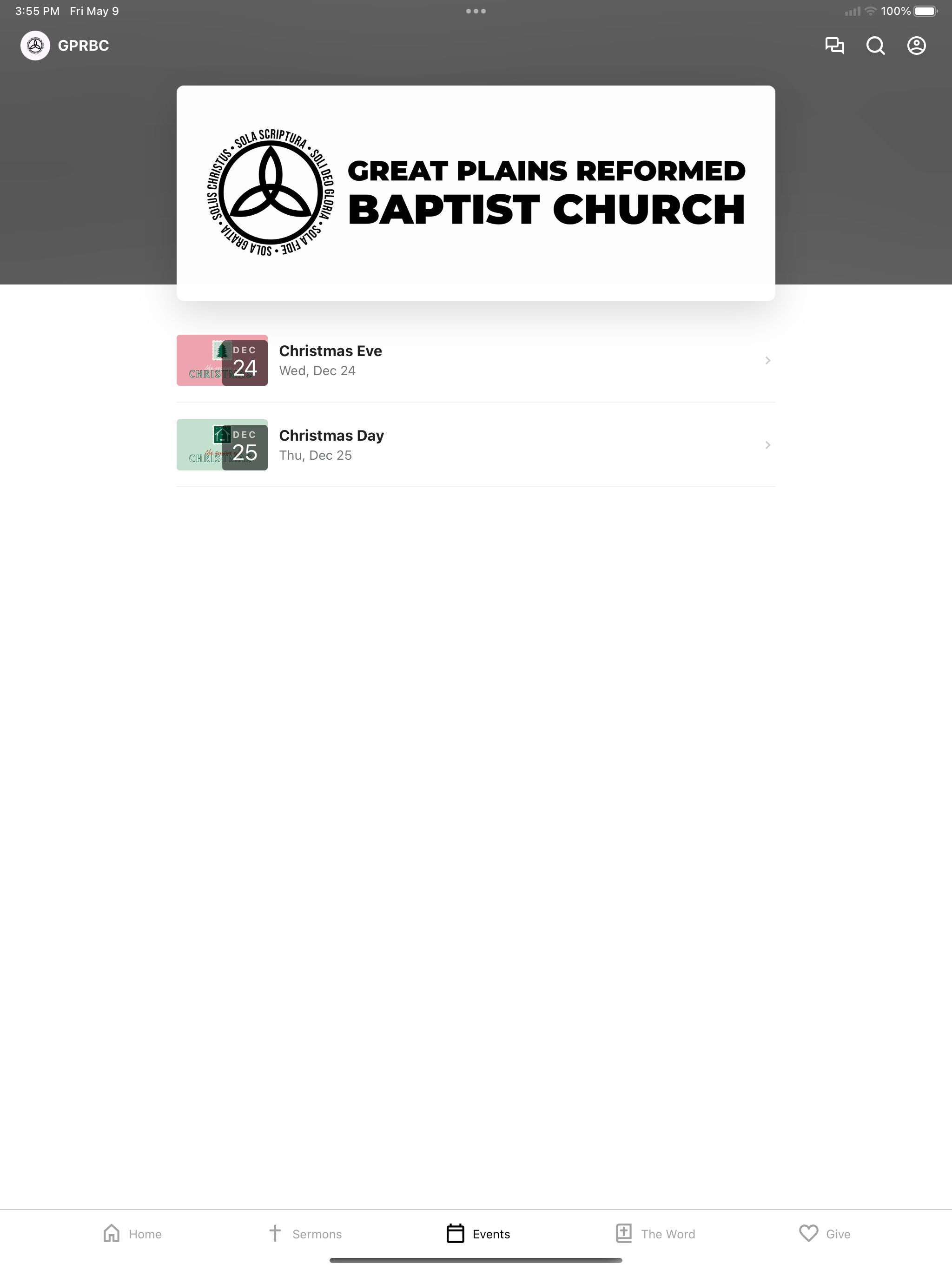 Great Plains Reformed Baptist screenshot 6