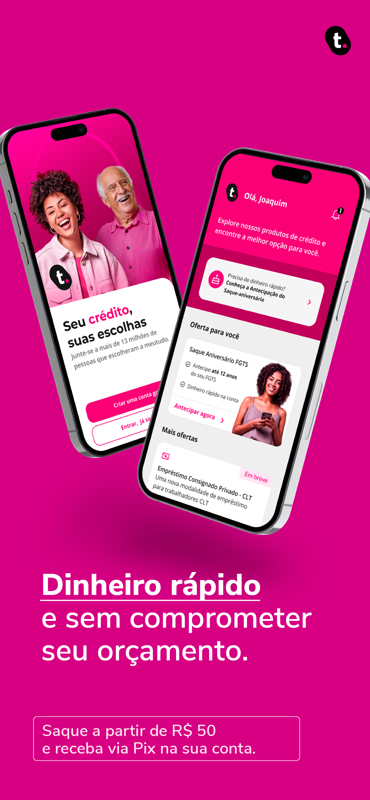 meutudo. Empréstimos, CLT FGTS