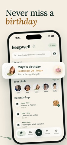 Keepwell: Notes, Dates & Gifts Screenshot 2 of 9